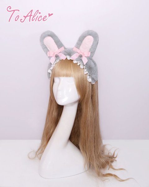 Last one】【ToAlice】S817お砂糖うさぎ耳カチューシャ【40％OFF】 - To Alice