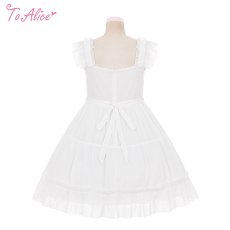 画像2: 【ToAlice】C7956 Flower Dollコットンドットワンピース【本店・通販限定】 (2)