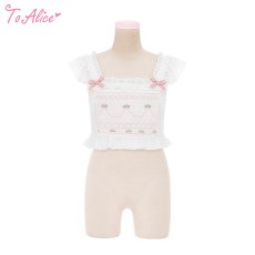 画像1: 【Last one】【ToAlice】C7959 Rose Dollシャーリングトップス【本店・通販限定】 (1)