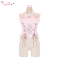 画像1: 【Last one】【ToAlice】C7962 Rose Dollビスチェ風トップス【本店・通販限定】 (1)