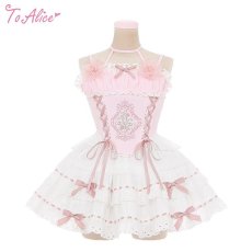 画像2: 【Last one】【ToAlice】C7962 Rose Dollビスチェ風トップス【本店・通販限定】 (2)