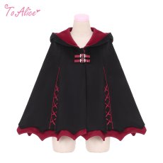 画像1: 【ToAlice】F18小悪魔羽付きケープコート【30％OFF】 (1)