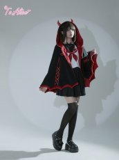 画像10: 【ToAlice】F18小悪魔羽付きケープコート【30％OFF】 (10)