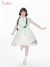 画像5: 【ToAlice】G7水連プリントチャイナワンピース (5)