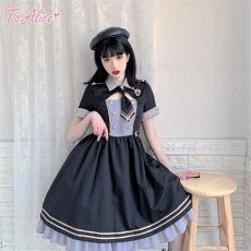 画像17: 【ToAlice】J932胸あきデザインミリタリーワンピース【30%OFF】 (17)