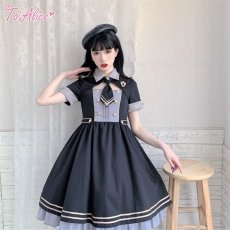 画像16: 【ToAlice】J932胸あきデザインミリタリーワンピース【30%OFF】 (16)