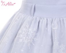 画像4: 【ToAlice】L1241雪の結晶サロペットスカート (4)