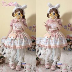 画像28: 【Last one】【ToAlice】L1333コットンレースパフ袖ブラウス【30％OFF】 (28)