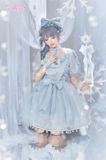 画像7: 【ToAlice】L1346雪の結晶シフォンワンピース (7)