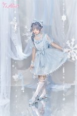 画像8: 【ToAlice】L1346雪の結晶シフォンワンピース (8)