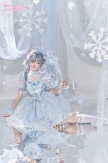 画像9: 【ToAlice】L1346雪の結晶シフォンワンピース (9)