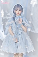 画像11: 【ToAlice】L1346雪の結晶シフォンワンピース (11)