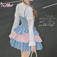 画像5: 【ToAlice】C7942はしごレース2wayキャットブラウス (5)