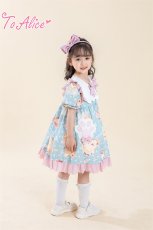 画像8: 【ToAlice Kids】TZL1019ドーナツキャットパフ袖ワンピース【20％OFF】 (8)