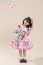 画像13: 【Last one】【ToAlice Kids】TZL1031ロリータバニーアシンメトリーサロペットスカート【20％OFF】 (13)