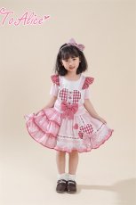 画像16: 【Last one】【ToAlice Kids】TZL1031ロリータバニーアシンメトリーサロペットスカート【20％OFF】 (16)