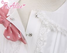 画像3: 【ToAlice Kids】TZL1044パステルベア長袖ワンピース【20％OFF】 (3)