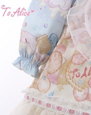 画像4: 【ToAlice Kids】TZL1044パステルベア長袖ワンピース【20％OFF】 (4)