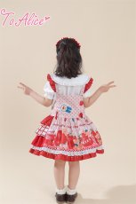 画像19: 【ToAlice Kids】TZL1062StrawberryBearサロペットスカート【20％OFF】 (19)