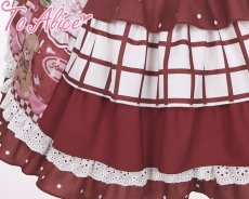 画像9: 【ToAlice Kids】TZL1062StrawberryBearサロペットスカート【20％OFF】 (9)