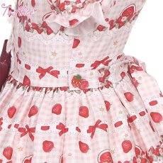 画像4: 【ToAlice Kids】TZL1211 StrawberryRabbitプリントワンピース【20%OFF】 (4)