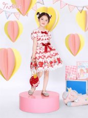 画像6: 【ToAlice Kids】TZL1211 StrawberryRabbitプリントワンピース【20%OFF】 (6)