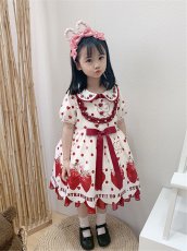 画像10: 【ToAlice Kids】TZL643STRAWBERRY PARTYワンピース【20％OFF】 (10)