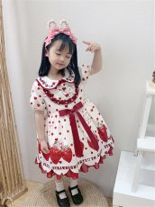 画像12: 【ToAlice Kids】TZL643STRAWBERRY PARTYワンピース【20％OFF】 (12)