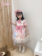 画像9: 【ToAlice Kids】TZL727パステルベアワンピース【20％OFF】 (9)