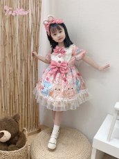 画像10: 【ToAlice Kids】TZL727パステルベアワンピース【20％OFF】 (10)