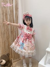 画像13: 【ToAlice Kids】TZL727パステルベアワンピース【20％OFF】 (13)