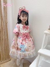 画像14: 【ToAlice Kids】TZL727パステルベアワンピース【20％OFF】 (14)