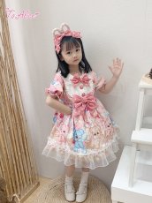 画像8: 【ToAlice Kids】TZL727パステルベアワンピース【20％OFF】 (8)