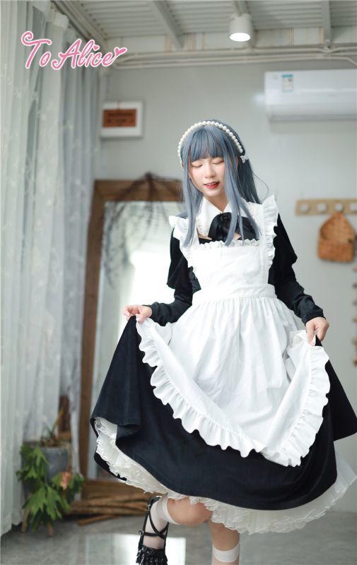 ToAlice】S1408ロングフリルメイドエプロン【30％OFF】 - To Alice