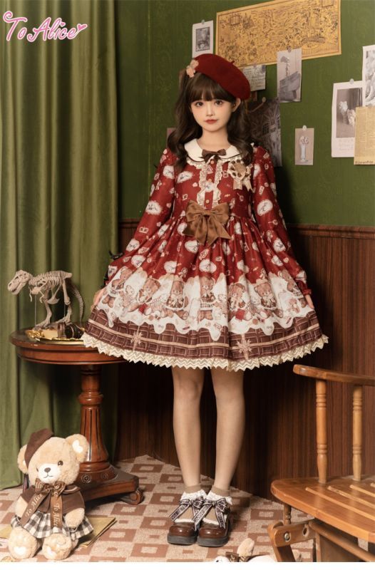 ToAlice】L1259メルティチョコベアワンピース【30％OFF】 - To Alice